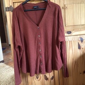 Urban Outfitters Rust thermal top